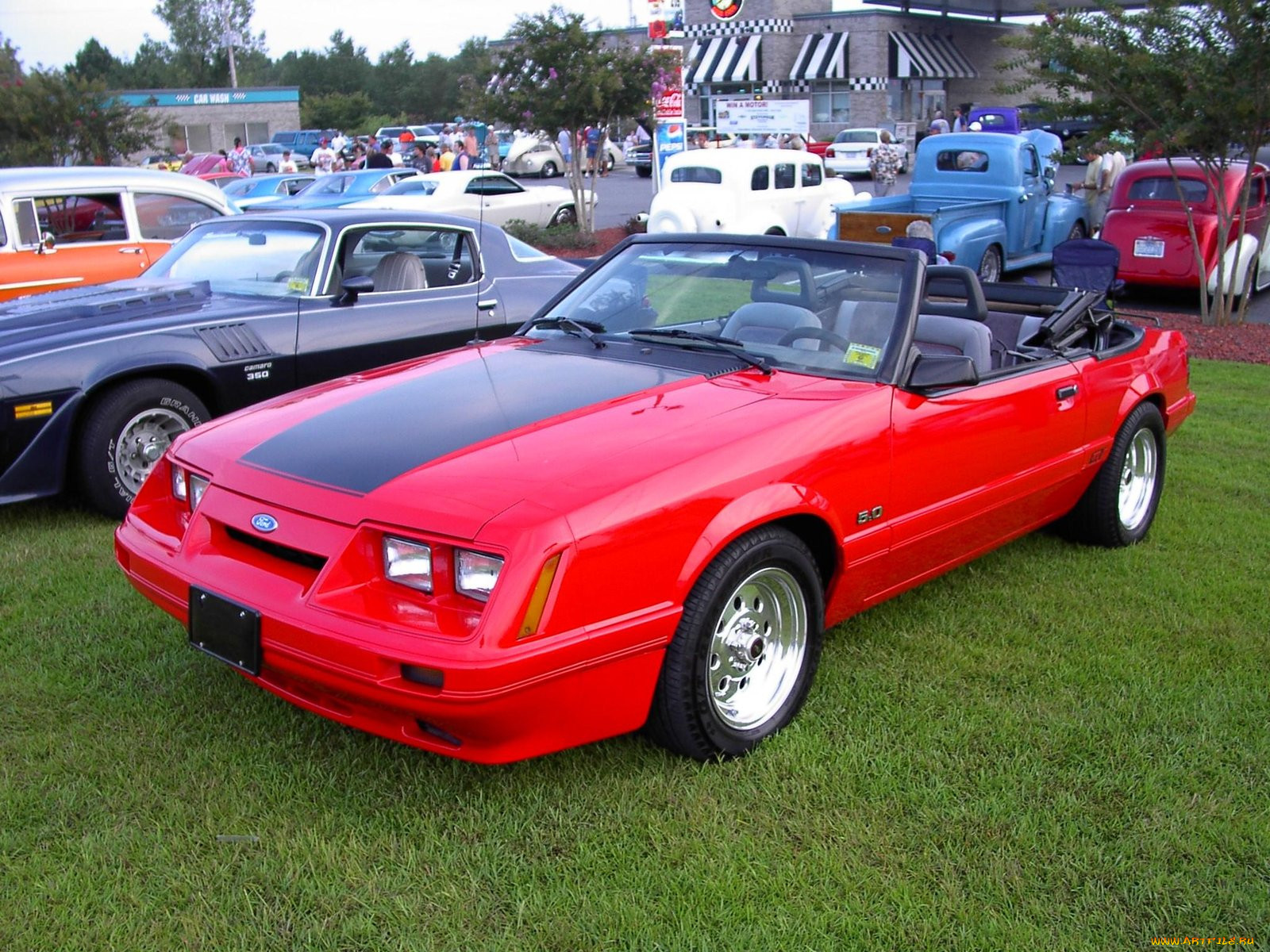 1985, ford, mustang, convertible, classic, 